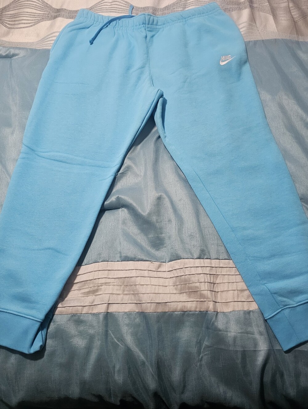 Nike Mens Bright Blue Fleece Joggers